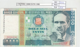 BILLETE PERU 10.000 INTIS 1988 P-140a - Other - America