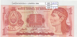 BILLETE HONDURAS 1 LEMPIRA 2006 P-84e - Autres - Amérique