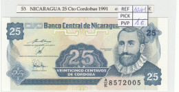 BILLETE NICARAGUA 25 CENTAVOS 1991 P-170a.2 - Sonstige – Amerika