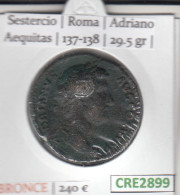 CRE2899 MONEDA ROMANA SESTERCIO VER DESCRIPCION EN FOTO - Republiek (280 BC Tot 27 BC)