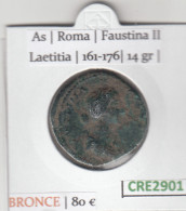 CRE2901 MONEDA ROMANA AS VER DESCRIPCION EN FOTO - Röm. Republik (-280 / -27)