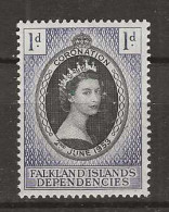 1953 MNH Falkland Islands Dependencies Mi 18 Postfris** - Falkland