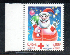 FRANCIA FRANCE 2001 CROCE ROSSA CROIX ROUGE RED CROSS 3fr + 0.60c MNH - Unused Stamps