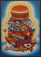 Carte Postale (Tower Records) Illustration : Federico "Fritz" Archuleta (hamburger) - Publicité