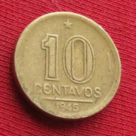 Brazil 10 Centavos 1945 Brasil Bresil Brazilie Brasile W ºº - Brazilië