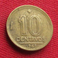 Brazil 10 Centavos 1948 Brasil Bresil Brazilie Brasile W ºº - Brasile