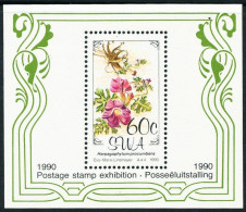 South West Africa Flora, Flowers SWA 1990 National Philatelic Exhibition MNH Souvenir Sheet - Unused Stamps