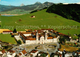 12897363 Einsiedeln SZ Kloster Und Sihlsee Fliegeraufnahme Einsiedeln - Andere & Zonder Classificatie