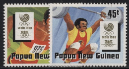 Papua Neuguinea 1988 Sport, Olympische Sommerspiele 578/79 Postfrisch - Papúa Nueva Guinea