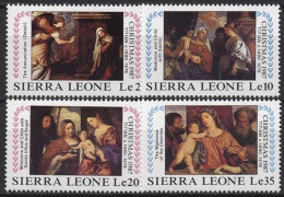 Sierra Leone 1987 Weihnachten, Gemälde Von Tizian 1066/69 Postfrisch - Sierra Leone (1961-...)