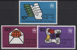 Hongkong 1974 100 Jahre Weltpostverein UPU 292/94 Postfrisch - Unused Stamps