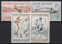 Frankreich 1958 Traditionelle Sportspiele 1197/00 Postfrisch - Unused Stamps