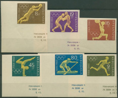 Bulgarien 1960 Olympia Sommerspiele Rom 1178/83 Postfrisch Geschnitten - Nuovi