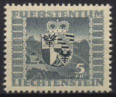 Liechtenstein 1945 Landeswappen Und Schloß 243 Postfrisch - Unused Stamps