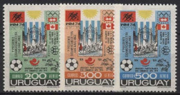 Uruguay 1974 Ereignisse Olympia UPU 1313/15 Postfrisch - Uruguay