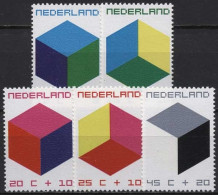 Niederlande 1970 Voor Het Kind: Farbige Kuben 951/55 Postfrisch - Nuevos