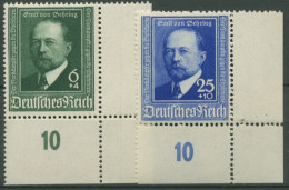 Deutsches Reich 1940 Emil Von Behring Ecke Unten Rechts 760/61 Postfrisch - Neufs
