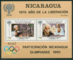 Nicaragua 1980 Jahr Des Kindes, Einstein Block 113 Postfrisch (C22434) - Nicaragua