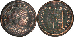 ROME - Nummus - CONSTANTIN II - Porte De Camp - Arles (T*AR) - 327 AD - TRES TRES RARE - RIC.273 - 19-125 - El Imperio Christiano (307 / 363)