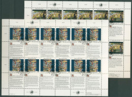 UNO Wien 1992 Erklärung Menschenrechte (IV) 139/40 ZD-Bogen Gestempelt (C14411) - Blocks & Sheetlets