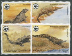 Kongo (Brazzaville) 1987 WWF Naturschutz Krokodile 1063/66 Postfrisch - Neufs