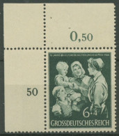 Deutsches Reich 1944 Hilfswerk Mutter Und Kind 870 Ecke Oben Links Postfrisch - Ongebruikt