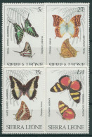 Sierra Leone 1980 Schmetterlinge 614/17 Postfrisch - Sierra Leona (1961-...)