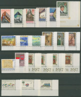 Liechtenstein 1987 Jahrgang Ecke Unten Rechts Komplett Postfrisch (SG14610) - Unused Stamps