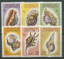 Komoren 1962 Meeresschnecken 42/47 Postfrisch - Unused Stamps