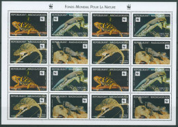 Madagaskar 1999 WWF Naturschutz Echsen 2313/16 ZD-Bogen Postfrisch (C24384) - Madagaskar (1960-...)