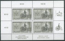 Österreich 1997 WIPA 2000 Schwarzdruck Kleinbogen 2222 K S Postfrisch (C14732) - Blocchi & Fogli