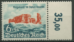 Deutsches Reich 1940 Helgoland 750 Seitenrand Rechts Postfrisch - Nuovi