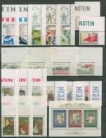Liechtenstein 1988 Jahrgang Ecke Oben Rechts Komplett Postfrisch (SG14604) - Unused Stamps