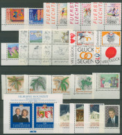 Liechtenstein Jahrgang 1992 Ecke Unten Links Komplett Postfrisch (SG14595) - Unused Stamps