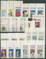 Liechtenstein 1986 Jahrgang Ecke Oben Rechts Komplett Postfrisch (SG14612) - Unused Stamps