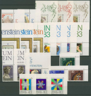 Liechtenstein 1983 Jahrgang Ecke Oben Rechts Komplett Postfrisch (SG14624) - Años Completos