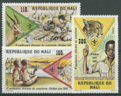 Mali 1981 Afrikanische Pfadfinder-Konferenz Tiere 859/61 Postfrisch - Malí (1959-...)