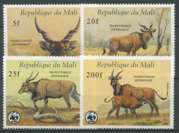 Mali 1986 WWF Naturschutz Antilope Waldelen 1078/81 Postfrisch - Mali (1959-...)