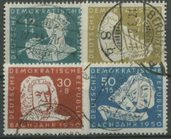 DDR 1950 200. Todestag Von Johann Sebastian Bach 256/59 Gestempelt - Gebraucht