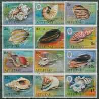 Aitutaki 1974 Weichtiere Des Meeres Schnecken Muscheln 94/105 Postfrisch - Aitutaki