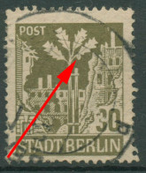 SBZ Berlin & Brandenburg 1945 Mit Plattenfehler 7 A A Wbz I Gestempelt, Mängel - Berlino & Brandenburgo