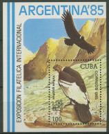 Kuba 1985 ARGENTINA '85: Andenkondor Block 90 Postfrisch (C73799) - Blokken & Velletjes