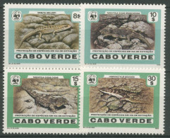 Kap Verde 1986 WWF Naturschutz Reptilien Echsen 500/03 Postfrisch - Kaapverdische Eilanden