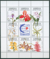 Liberia 1995 SINGAPORE Orchideen 1631/38 K Postfrisch (C24615) - Liberia