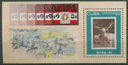 Kuba 1981 WIPA '81 Block 67 Postfrisch (C73802) - Blocks & Sheetlets