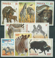 Ruanda 1984 Zebras Und Büffel 1283/90 Postfrisch - Nuevos