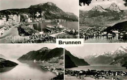 12895731 Brunnen SZ Panorama Vierwaldstaettersee Alpen Brunnen - Altri & Non Classificati