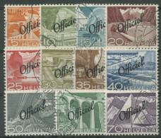 Schweiz Dienstmarken 1950 Mit Aufdruck Officiel D 64/74 Gestempelt - Dienstzegels