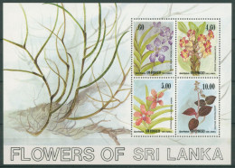Sri Lanka 1984 Blumen Orchideen Block 26 Postfrisch (C24883) - Sri Lanka (Ceylan) (1948-...)