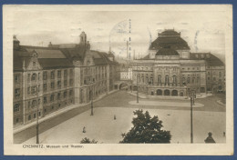 Chemnitz Museum Und Theater, Gelaufen 1913 (AK1340) - Chemnitz